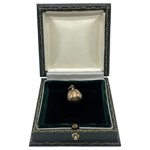 Unusual silver gilt - an, 9ct