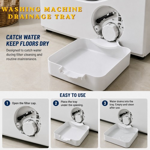 Washing machine drainage - washing, tray