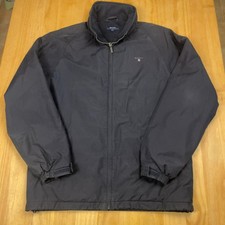 Gant Midlength Jacket Black Cotton Blend Size M Heritage Preppy 