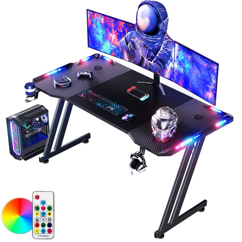 Led gaming desk computer table - gaming,