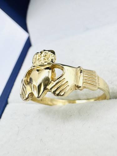 14k yellow gold - 14k, claddagh