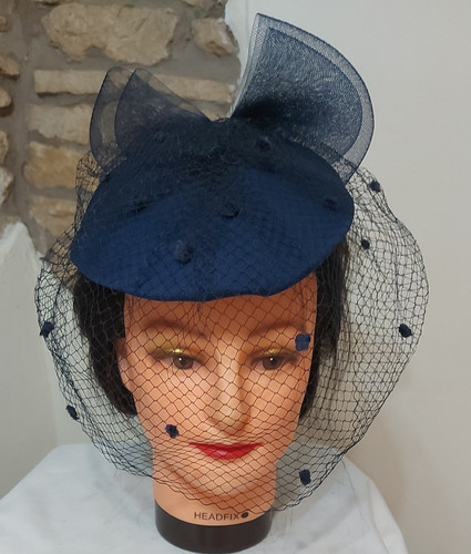 Vintage pill box navy - pill,