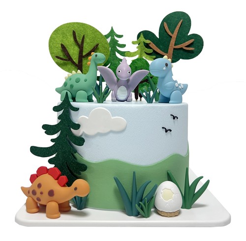 Dinosaur cake toppers 3d - dinosaur,