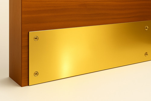 Stainless steel door kickplate - door,