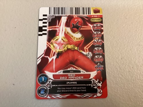 Power rangers action card - rangers,