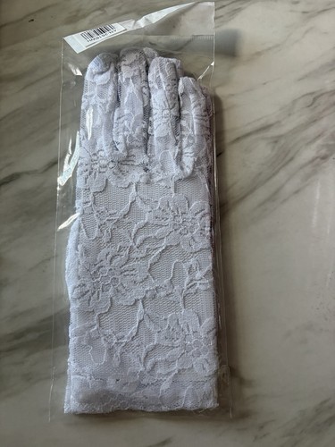 White lace gloves great for - white,