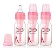 Dr. Brown's BPA Free Polypropylene Natural Flow Standard Neck Bottle, 4 oz-3-PK