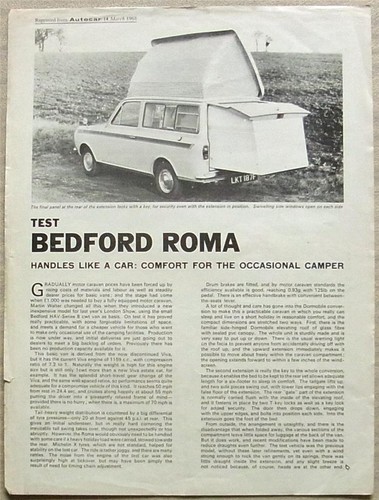 Bedford roma autocar motor - bedford,