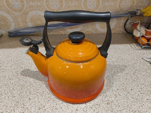 Lecruset vintage orange enamel - vintage,