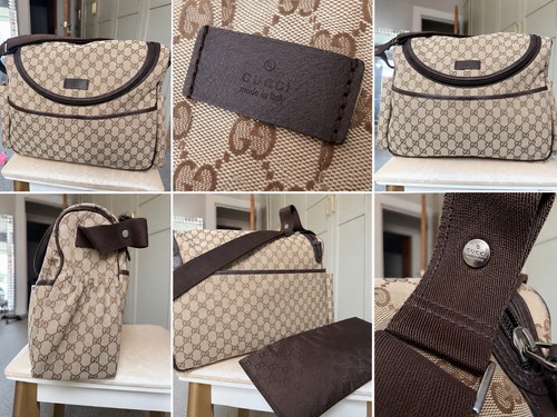 Gucci canvas leather - &,