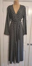 Stunning Bnwt Black & White Belted  Jumpsuit Size 10 By Cris & Fede