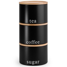 Tea Coffee Sugar Canisters Set