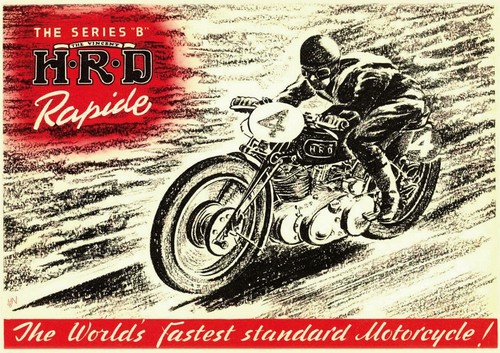 The vincent hrd motorcycle - hrd,