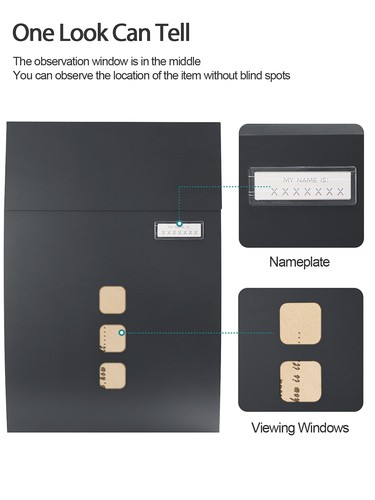 Letter box with - letter,