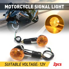 Motorbike Flowing Light Motorcycle Turn LED Signal Indicators Bulb Amber UK