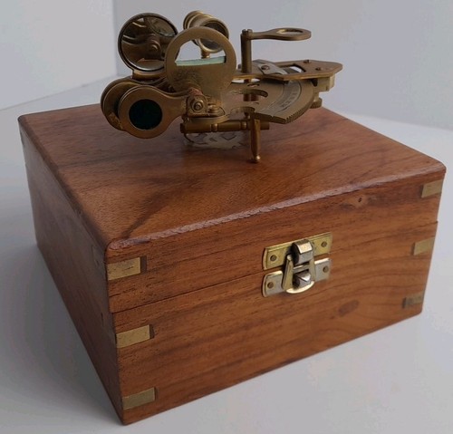 Vintage mini nautical sextant - mini,