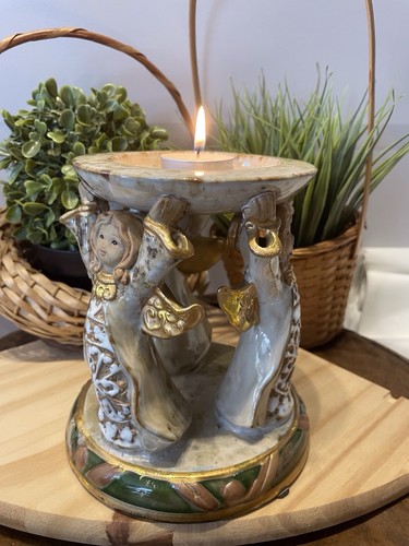 Ceramic angel tealight - angel,