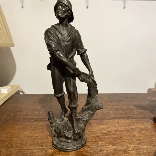 Vintage spelter figurine - vintage,