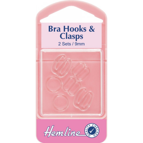 Hemline 9mm bra hooks and - hemline,
