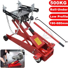500KG Hydraulic Low Profile Floor Transmission Jack Motor Gearbox Stand 1100Lbs