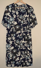 Womens Blue Smudge Abstract