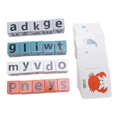 Wooden alphabet blocks abc - alphabet,