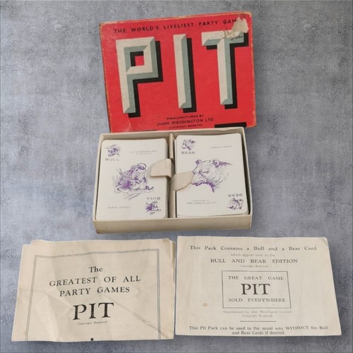 Vintage pit playing card - card, game