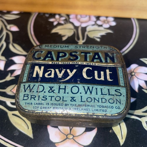Capstan navy cut tin antique - capstan,