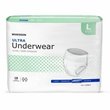 McKesson Adult Disposable Pull on up Underwear Diapers L Heavy Absorbency 72 Ct
