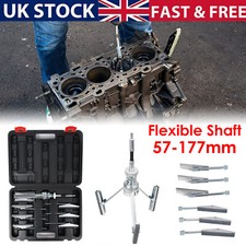 7Pcs Brake Engine Cylinder Hone Bore Honing Tool 100 220 400Grit Stones 57-177mm