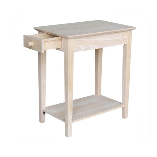 Narrow end table solid real - narrow,
