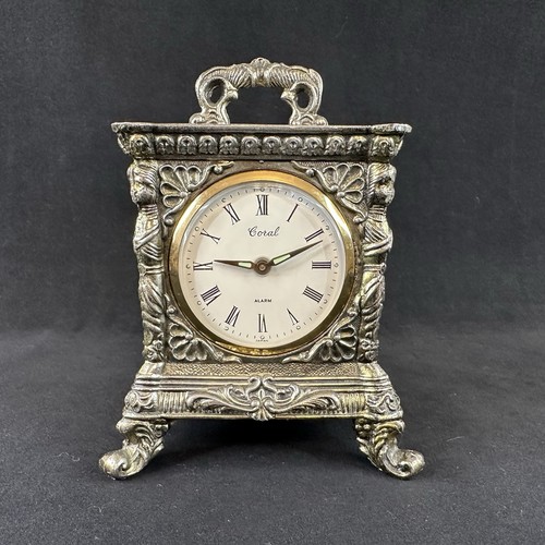 Vintage coral metal ornate - metal,