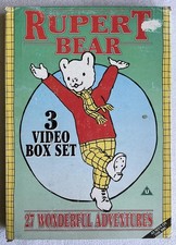 Retro “Rupert The Bear” 3 Video VHS Box Set With 27 Adventures, 1997