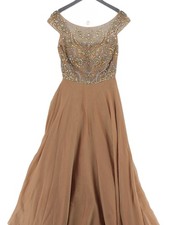 Sherri Hill Maxi Dress UK12 in Brown
