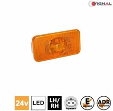 Vignal SMD00 LED SIDE MARKER Light Lamp (White Body) w/ REFLECTOR Superseal 24V