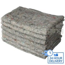 10 x PREMIUM TRANSIT WOOLEN FABRIC REMOVAL BLANKETS FURNITURE MOVING 200x150cm