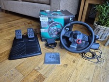 Logitech Driving Force GT Force Feedback Steering Wheel & Pedals USB PS3/ PC