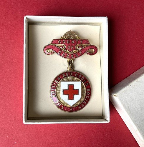 Vintage red cross - red, society