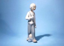 Casades Clown Figurine With Saxophone 9.5” c1980s Made In Spain * Excellent