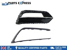 VOLKSWAGEN PASSAT B8 R-LINE 2015-2019 FRONT BUMPER RIGHT FOG GRILL + PRIMED TRIM