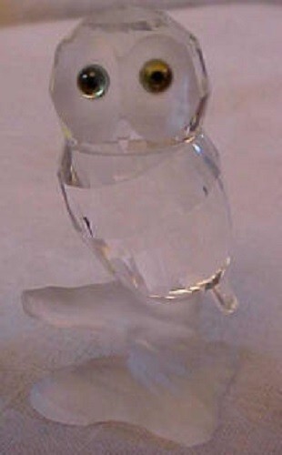 Swarovski crystal owl - crystal, in