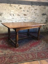 GORGEOUS SOLID OAK REFECTORY DINING TABLE