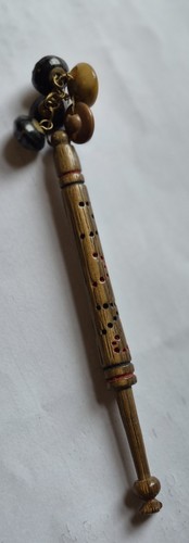 Antique wooden lace bobbin - wooden,