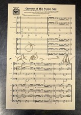 Queens Of The Stone Age Signed Music Sheet 2025 Tour