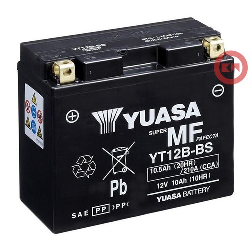 Yuasa yt12b 12v 10ah sealed - yuasa, yt12b-bs