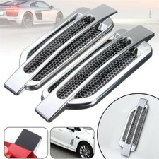 Pair Chrome Car Bonnet Air