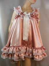sissy dress ADULT dusky pink