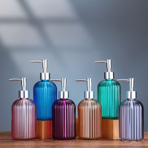 Glass soap dispenser lotion - glass,