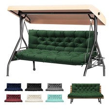 DANGHOOGY Porch Swing Cushions, Waterproof Swing Cushions Replacement with Ba...