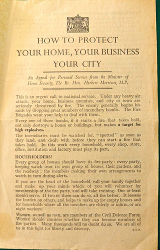 Ww2 home front fire - front,